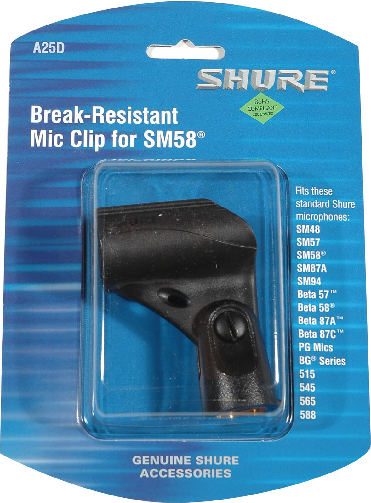 Shure general A25D Clip de microfono