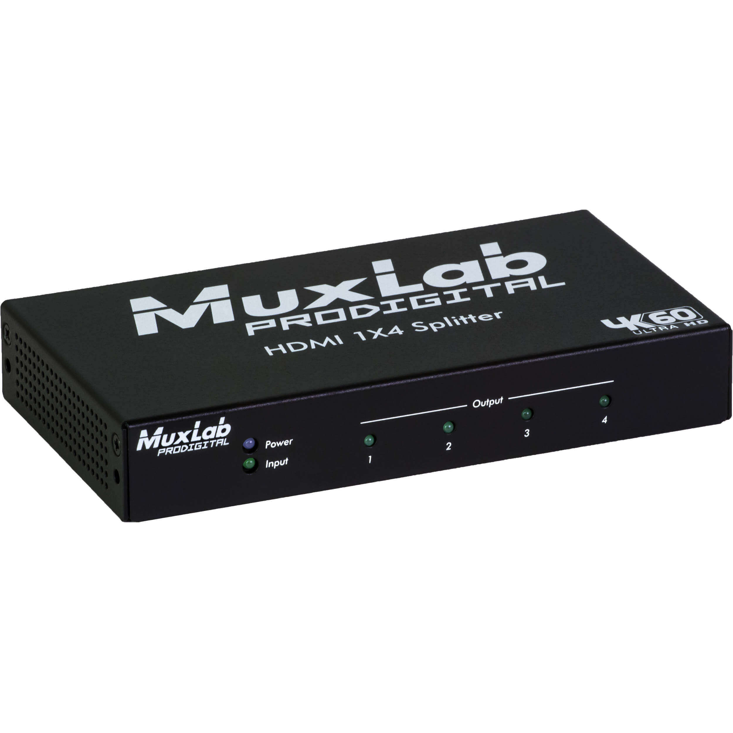 MuxLab 500426 Divisor 4k60 hdmi 1x4, compatible con hdcp 1.4 y 2.2