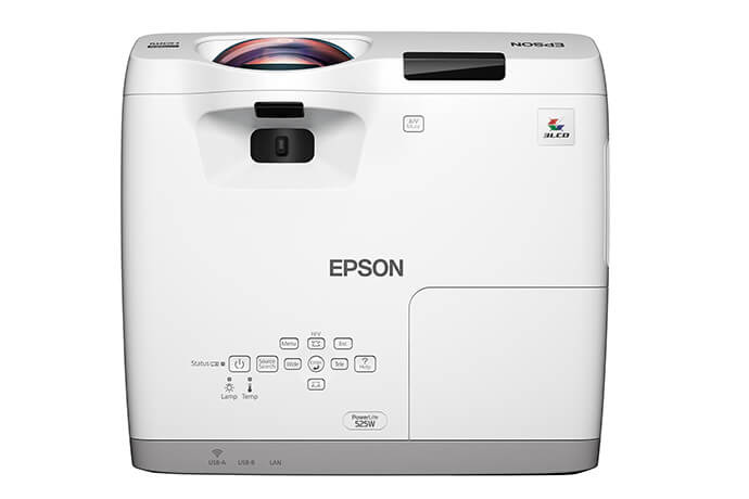 EPSON POWERLITE 525W Tiro Ultracorto de 2800 Lúmenes con Tecnología 3LCD.