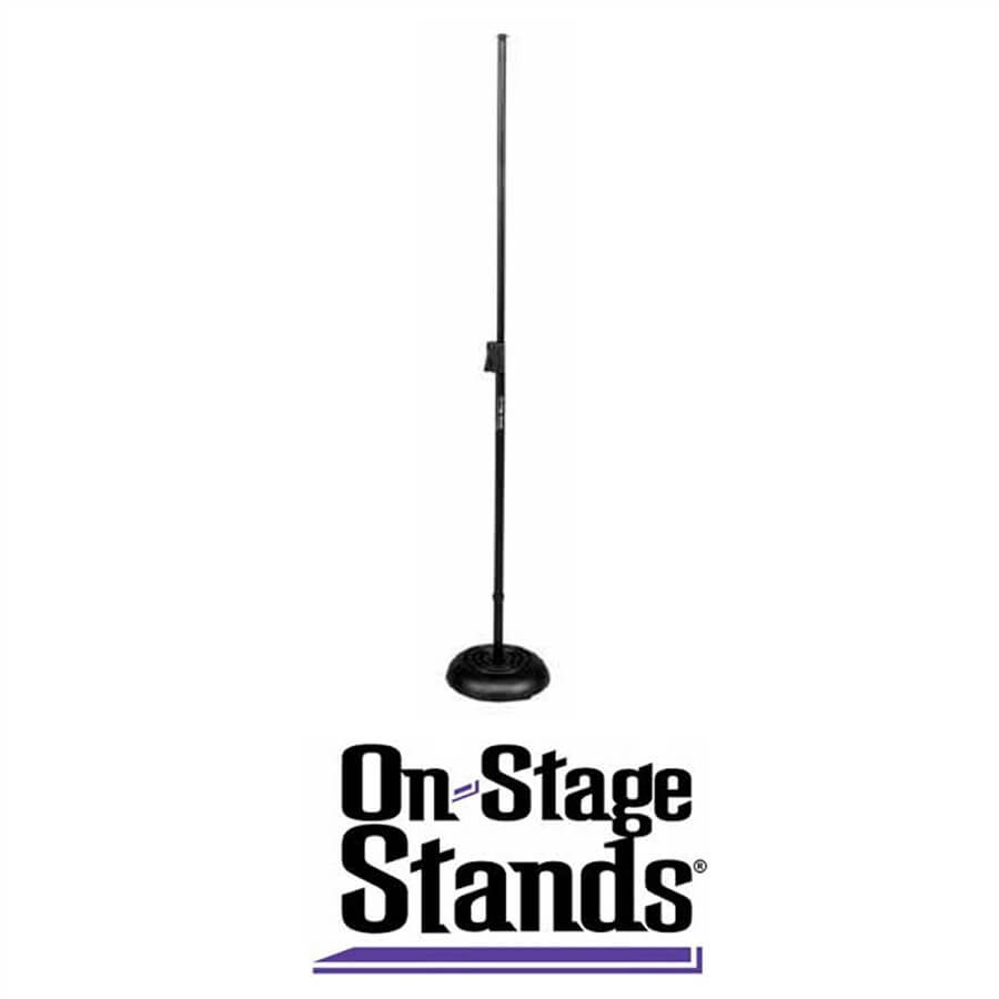 On-stage MS7201QRB Pedestal para micrófono base redonda