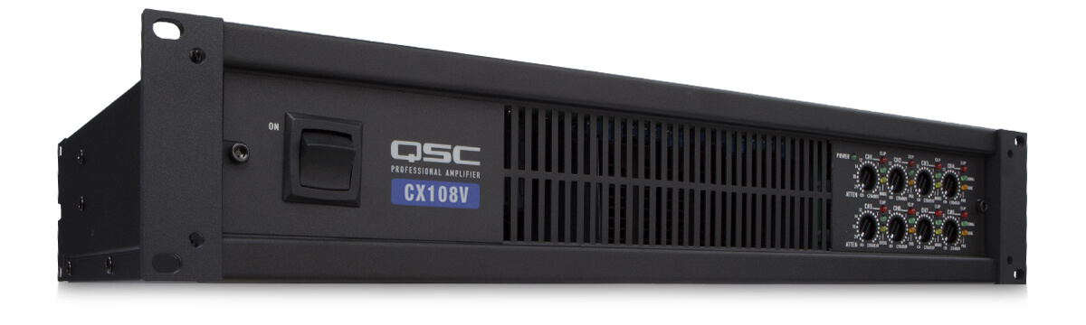 QSC CX108V Amplificador de 8 canales de 100W por canal
