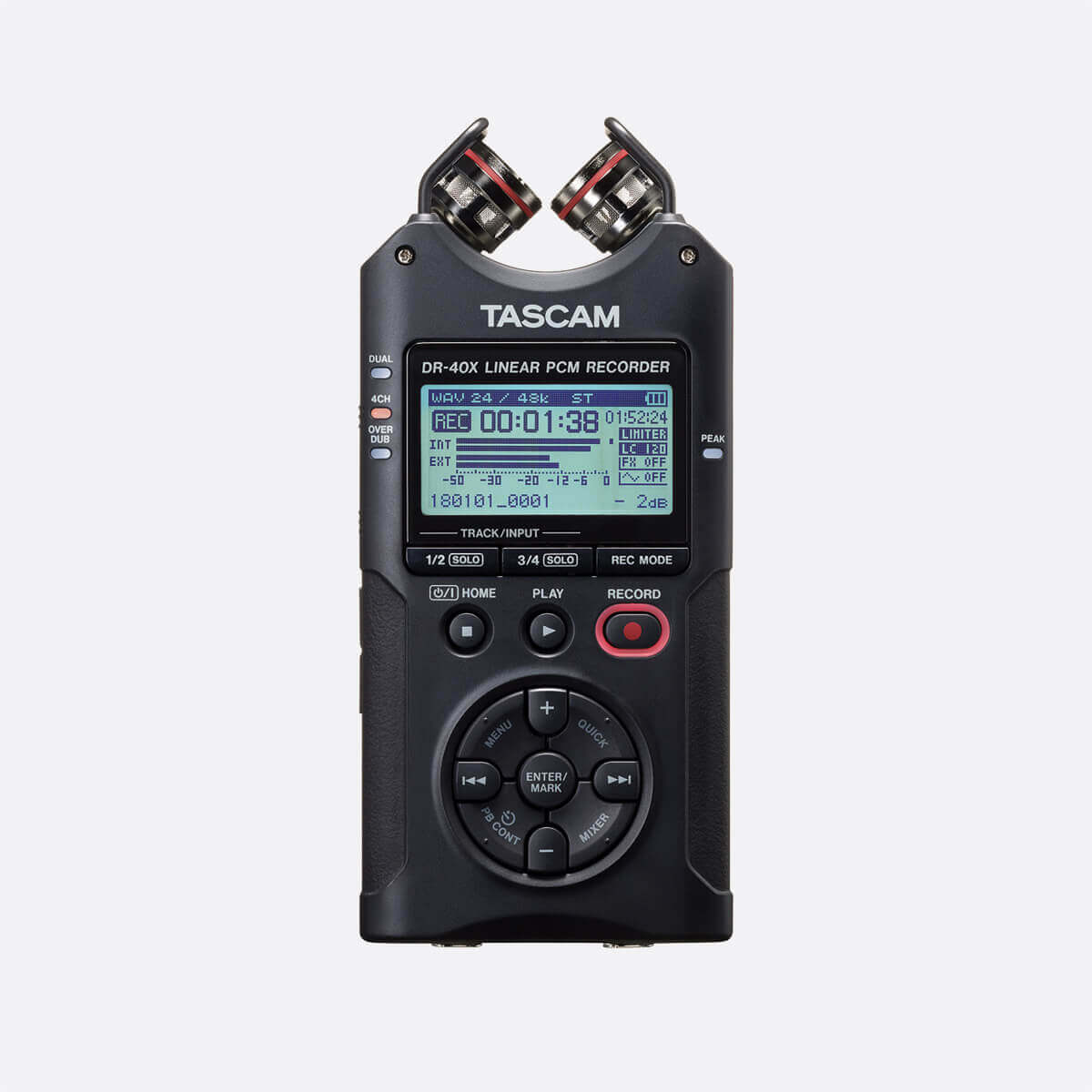 TASCAM DR-40X Grabadora digital portátil de 4 pistas  con tarjeta sd