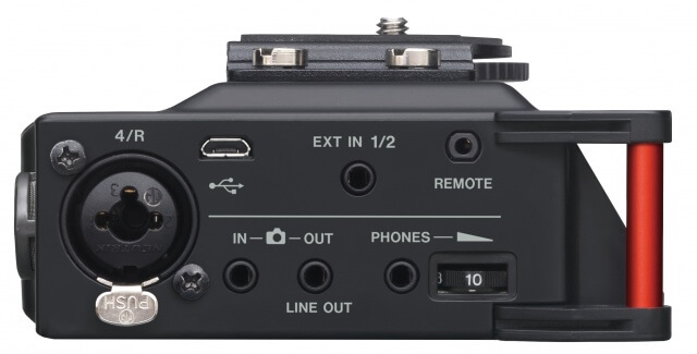 Grabadora portátil de 4 Pistas para camaras DSLR Diseñada para cineastas.
