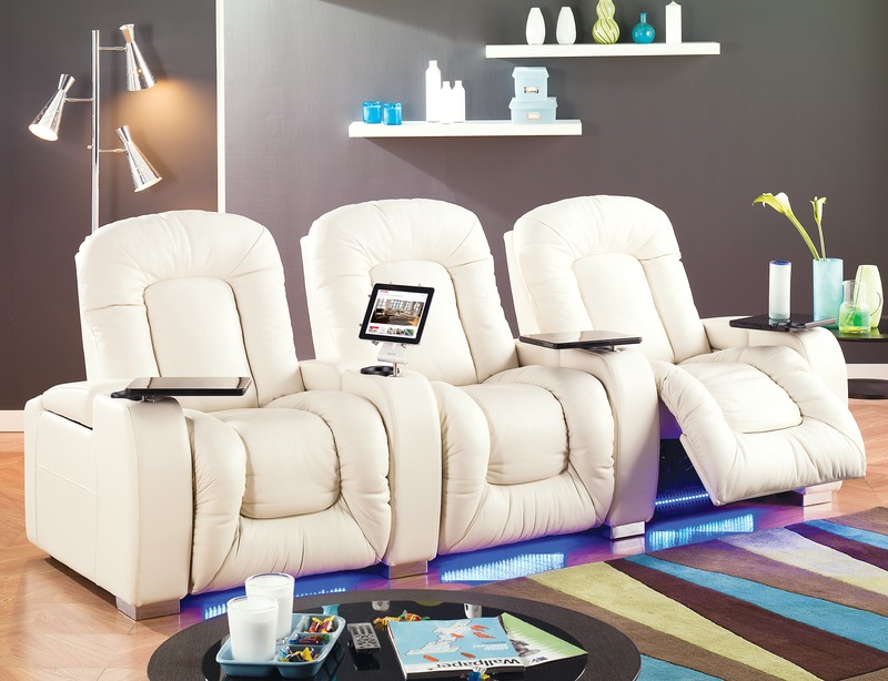 Palliser MENDOZA Sillon reclinable electrico, estilo relaxed, 1 hilera, 4 sillones