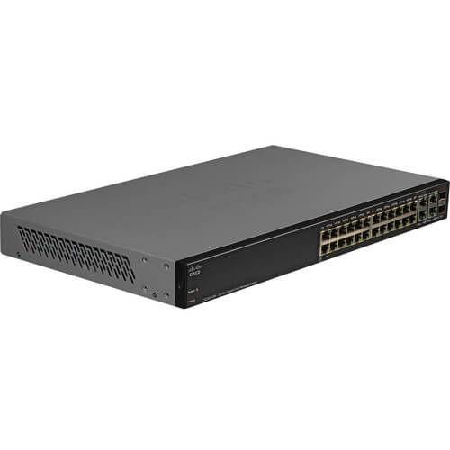 MUX-500996 Muxlab cisco sg300 28P switch gigabit poe de 28 puertos