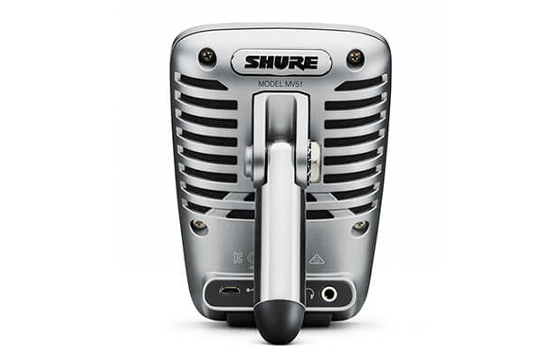 SHURE MV51 Micrófono Digital de Condensador con Diafragma Grande