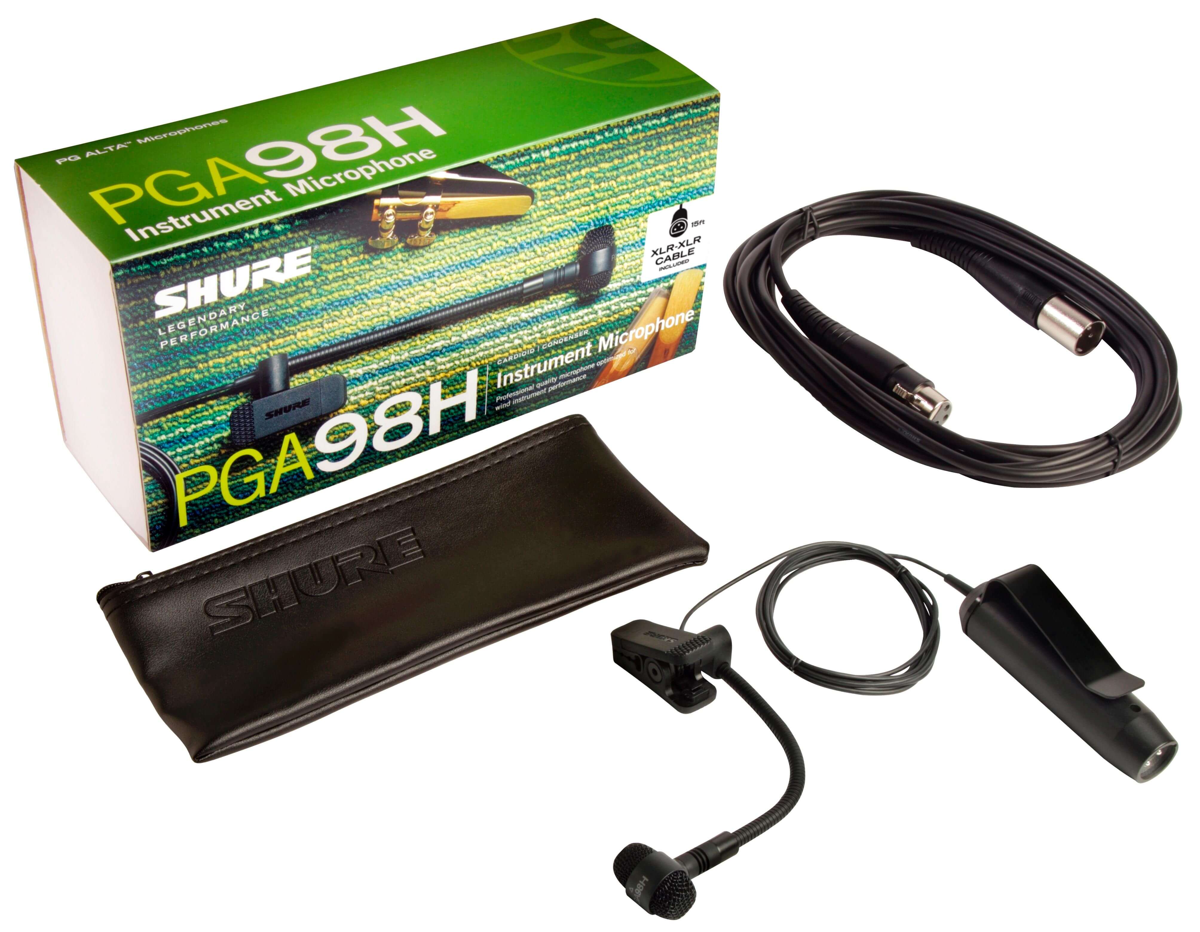 Shure general PGA98H-XLR Microfono condensador cardioide para instrumento