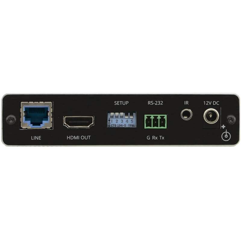 Kramer tp-583r extensor hdmi 4k hdr con rs232 e ir a través de hdbaset de largo alcance