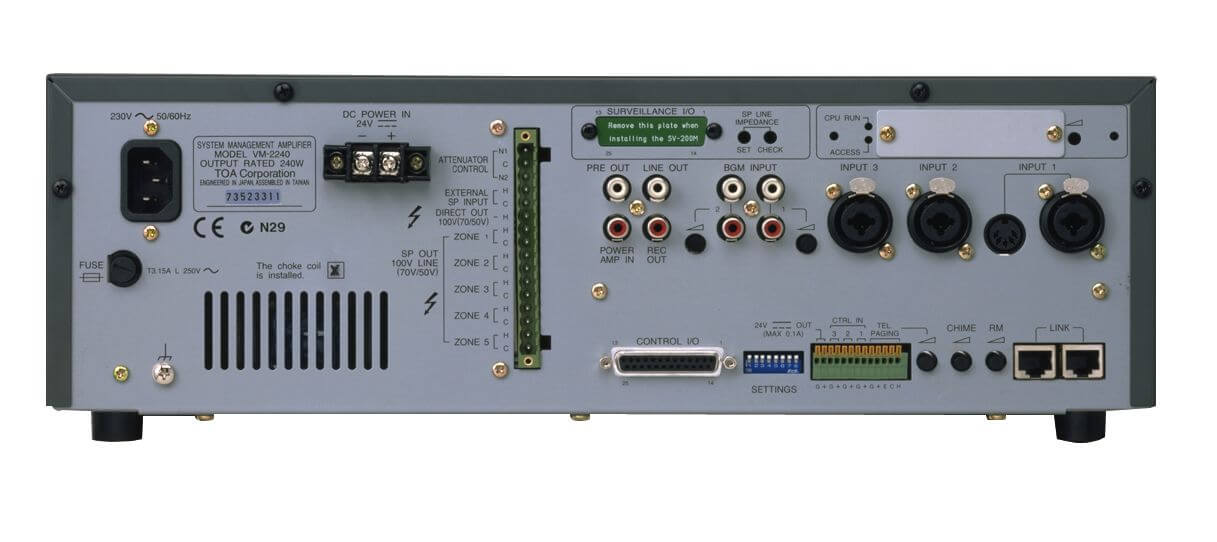 TOa vm-2240 amplificador de gestión del sistema