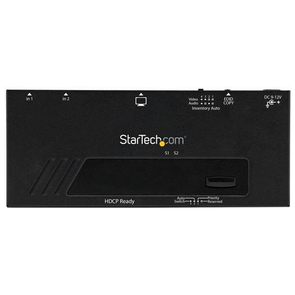 STARTECH VS221HDQ Switch hdmi de 2 puertos con conmutado automático y prioritario - 1080p