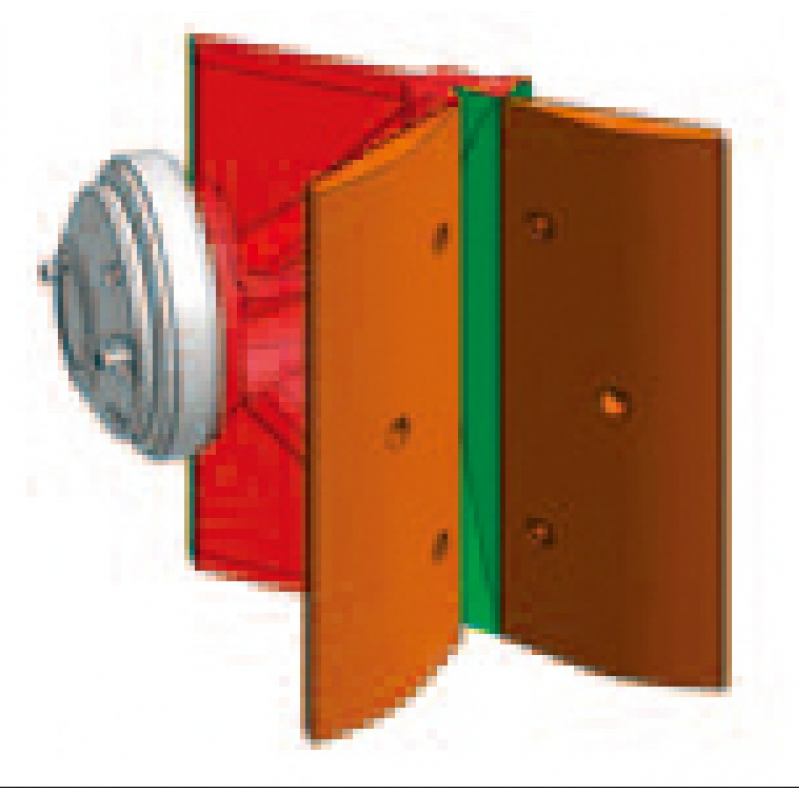 Nexo GMT-FLG Aletas para modificar la cobertura de un m6 en el plano horizontal de 80º a 120º