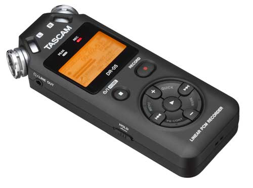 TASCAM DR-05 Grabadora de mano de 2 pistas.