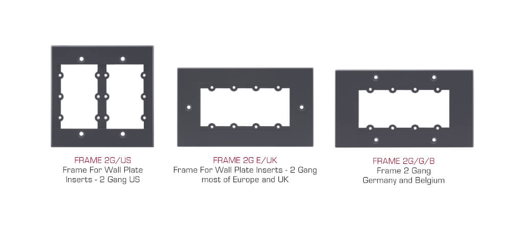 Kramer Frame-2G FRame 2-G para wall plate insercción