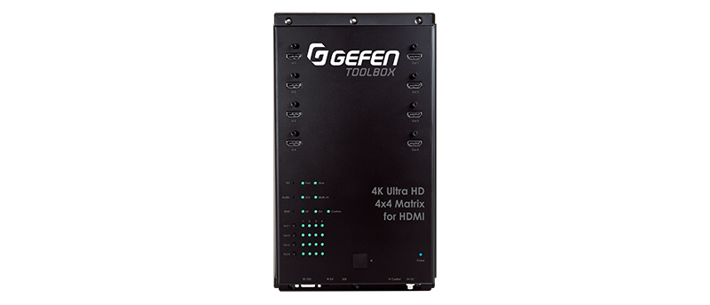 Gefen GTB-HD4K2K444 Matriz de video para señales hdmi 4x4 con soporte para resoluciones 4k ultra hdmi y hdmi 2.0