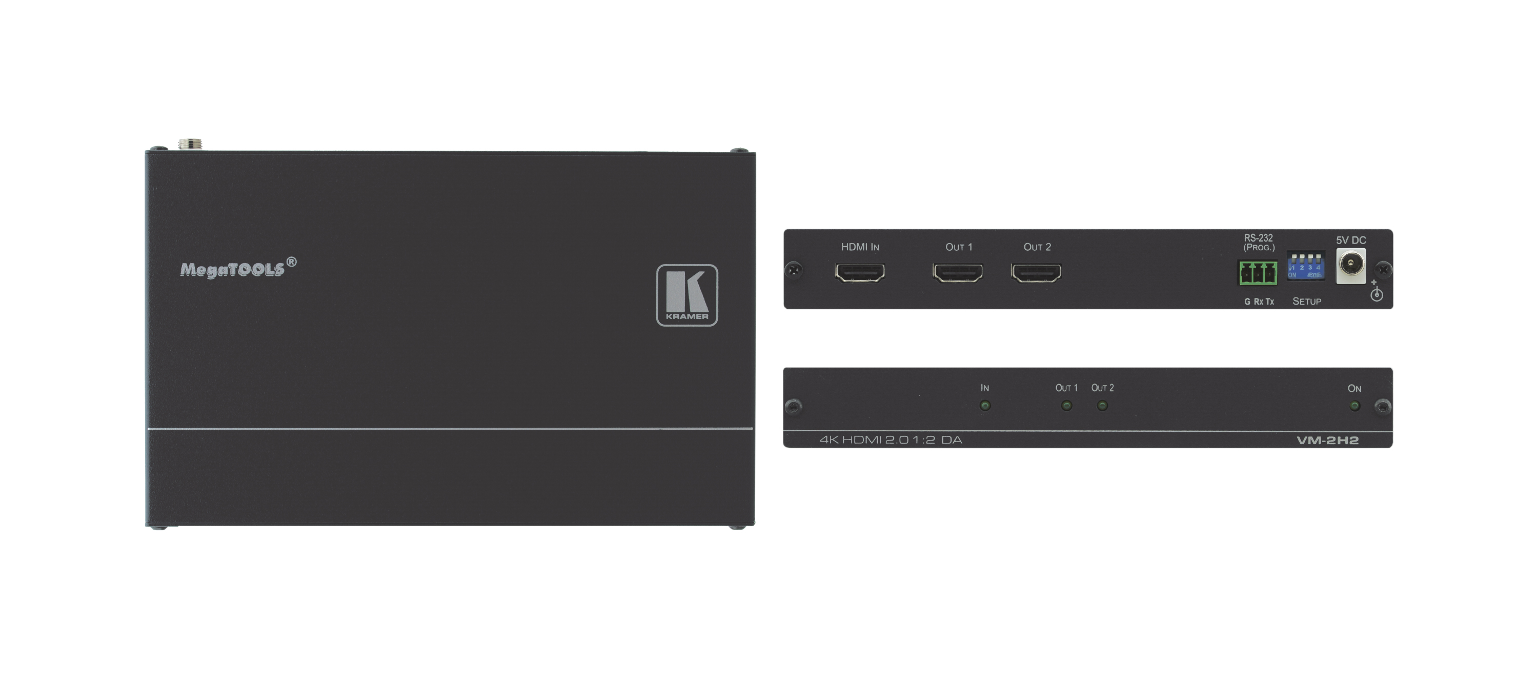 Kramer vm-2h2 distribuidor amplificador hdmi 1:2 4k hdr