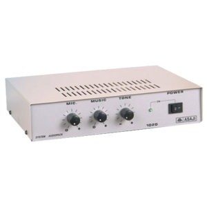 ASAJI 1020 Amplificador mezclador de audio 20W RMS