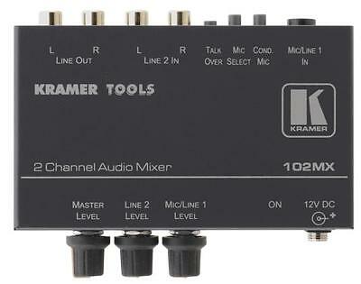 Kramer 102MX Mezclador de audio estéreo de 2 canales