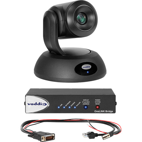 Vaddio 999-99600-000 Sistema de puente RoboSHOT 12E HDBT OneLINK para Codecs Polycom