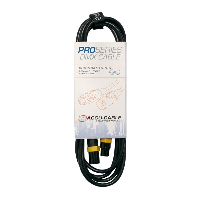 ADJ AC5PDMX10PRO Cable DMX Pro Series de 3m de 5 PIN
