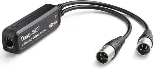 AUDINATE ADP-DAO-AU-0X2 Adaptador de Salida Analógica XLR de 2 canales