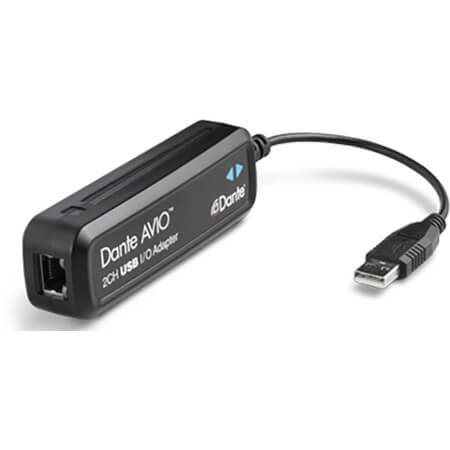 AUDINATE ADP-USB-AU-2X2 Adaptador Dante AVIO USB IO con RJ45 y USB tipo A