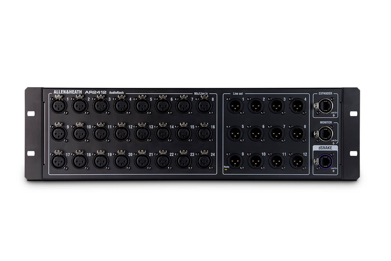 Allen&heath Ar2412, Audio Rack 24 Entradas , 12 De Salida, Compatible únicamente Con Serie Qu Y Gld