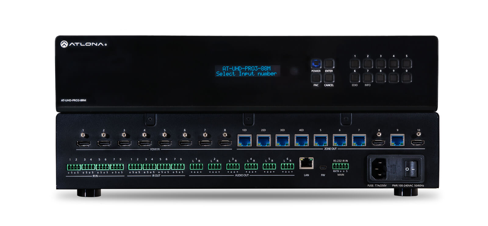 Matrix Switcher HDMI a HDBaseT  4K / UHD 8 × 8