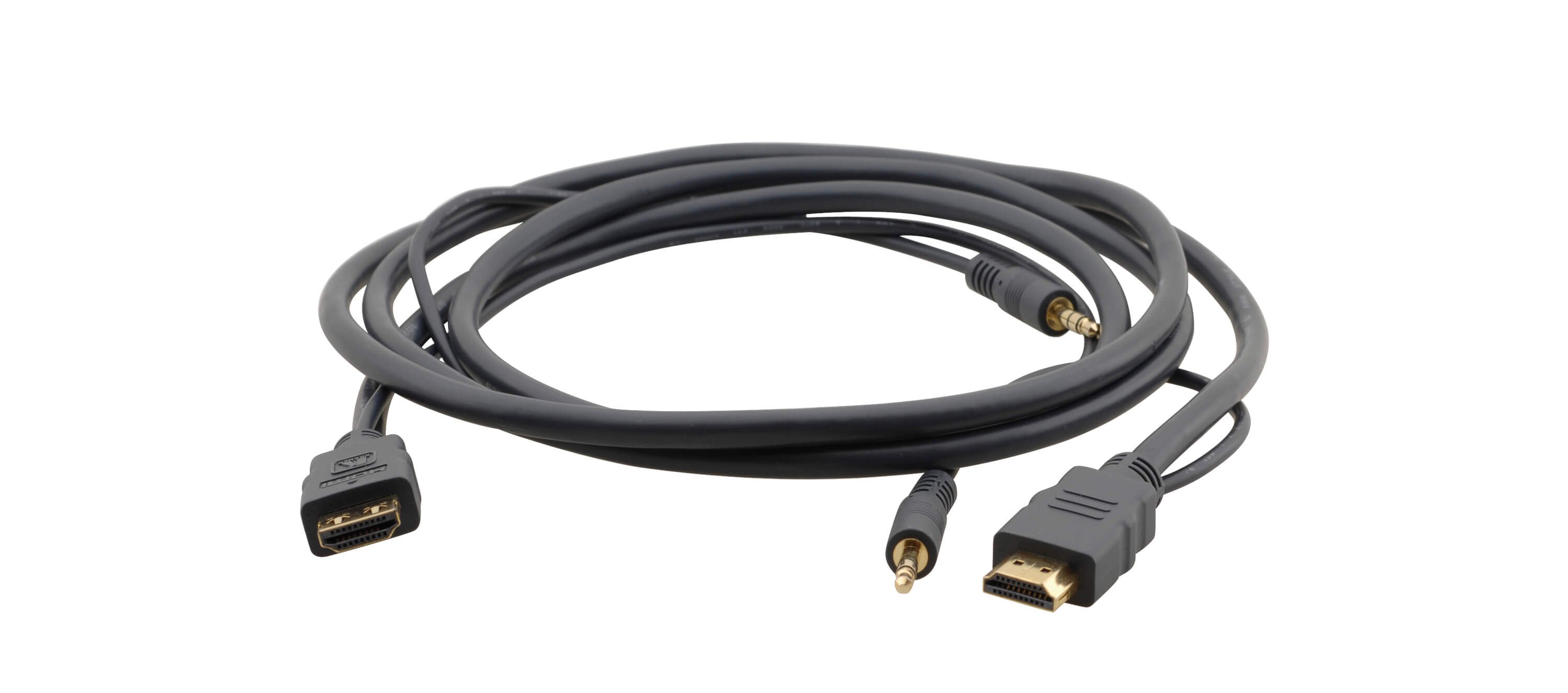 Kramer C-MHMA/MHMA-25 Cable HDMI de alta velocidad con Ethernet y audio estéreo de 3.5 mm de 7.60m