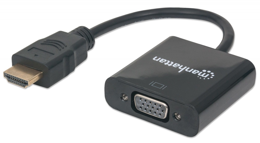 CONVERTIDOR  HDMI MACHO A VGA HEMBRA SIN AUDIO