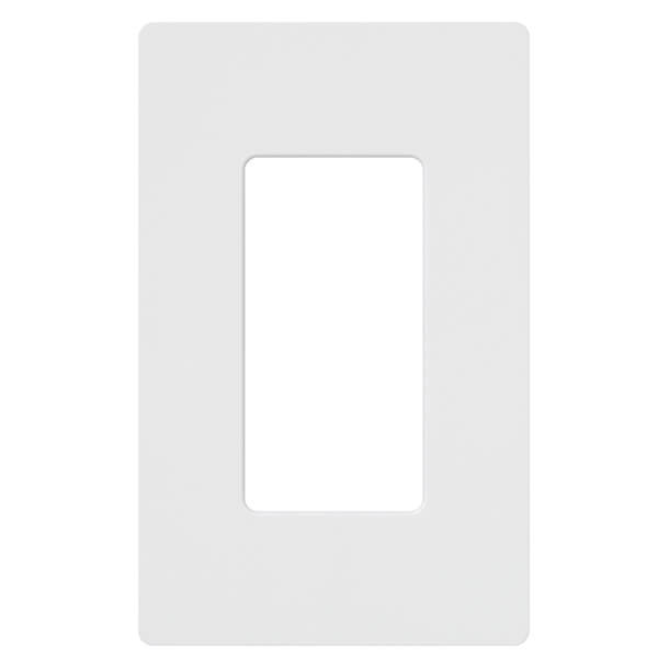 LUTRON, CW-1-WH, Placa de pared de 1 espacio para atenuador, switch