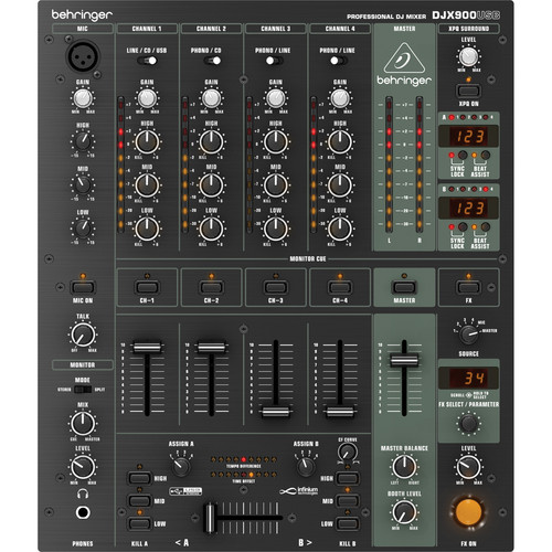 Behringer DJX900USB Mezcladora para DJ de 5 canales