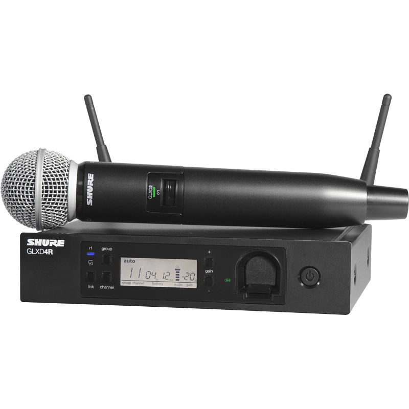 SHURE GLXD24R/SM58 Sistema inalámbrico de mano Shure GLXD24R-SM58 Mic. Vocal y Transmisor