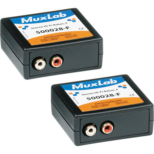 MUX-500028-2PK Stereo Hi-Fi Balun Paquete de 2 balun