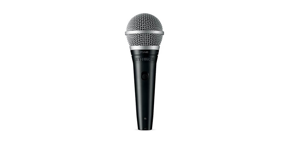 Micrófono vocal dinámico cardioide para aplicaciones vocales y vocales. XLR-XLR cable.
