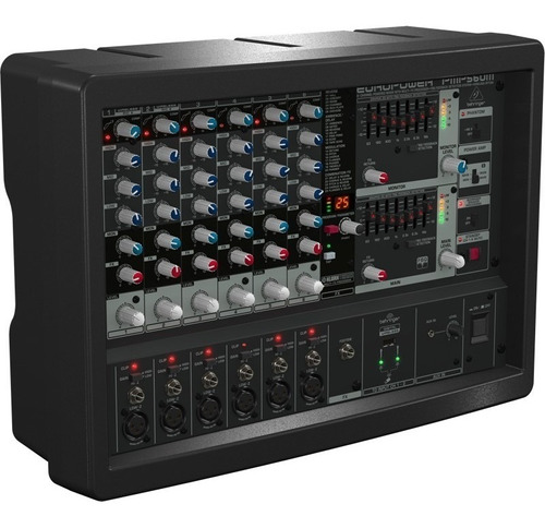 Behringer PMP560M Mezcladora autoamplificada de 6 canales de 500 watts