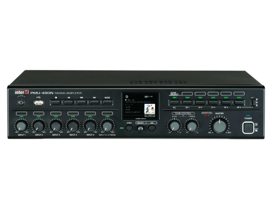 Inter M PMU-480N Amplificador 480 watts con USB