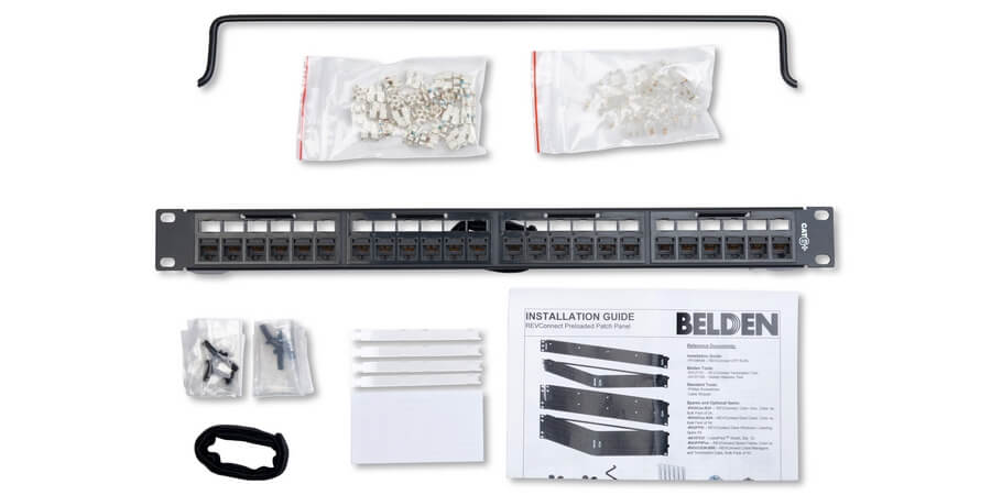 BELDEN RV6PPF1U24BK Patch Panel Revconnect