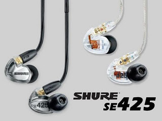 Shure SE425 Audífonos in-ear Sound Isolating con 2 microbocinas, disponibles en color negro y plata