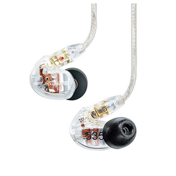 Shure SE535 Audífonos Sound Isolasting, 3 micro-driver disponibles en color plateado y transparentes