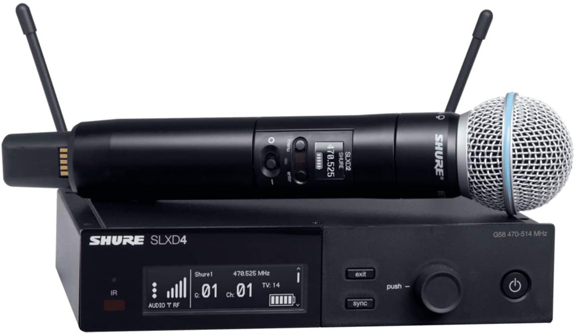 Shure SLXD24/B58 Sistema inalámbrico con transmisor de mano BETA 58A