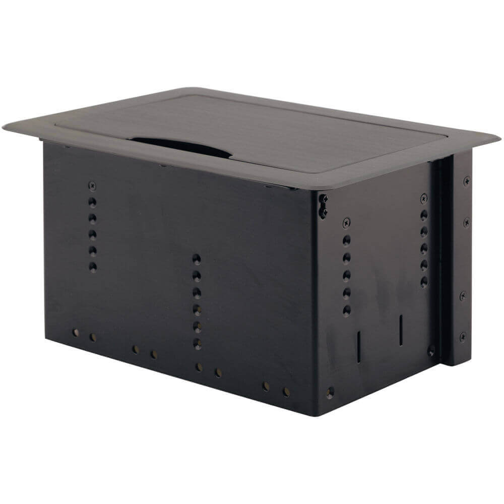 Caja Multiconexión Para Mesa Con Tapa Retractil