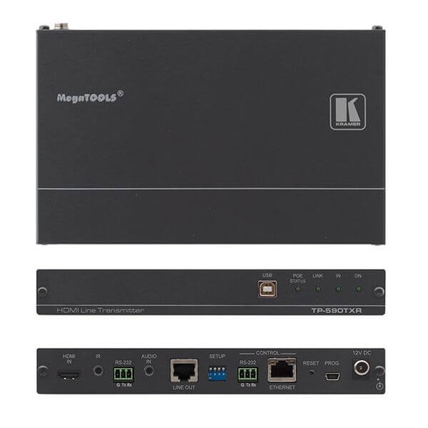 Kramer Tp-590txr Extensor Poe Hdmi 4:2:0 Con Usb, Ethernet, Rs?232, Ir E Incrustación De Audio