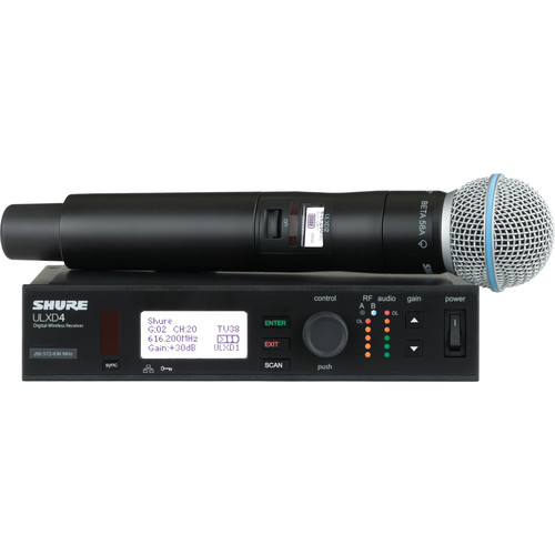 SHURE ULXD24/B58 Sistema de micrófono de mano inalámbrico digital