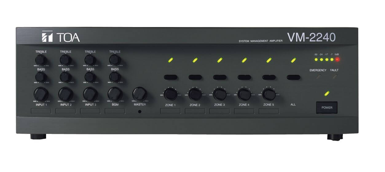 Toa Vm-2240 Amplificador De Gestión Del Sistema