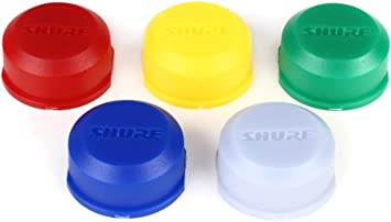 Shure WA621 Tapas de colores para transmisores de mano serie BLX