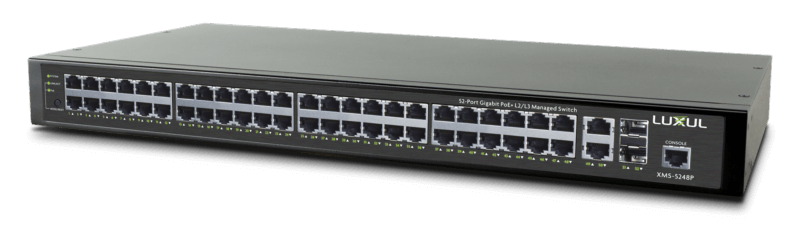 Luxul XMS-5248P Switch administrado Gigabit PoE + L2 / L3 de 52 puertos