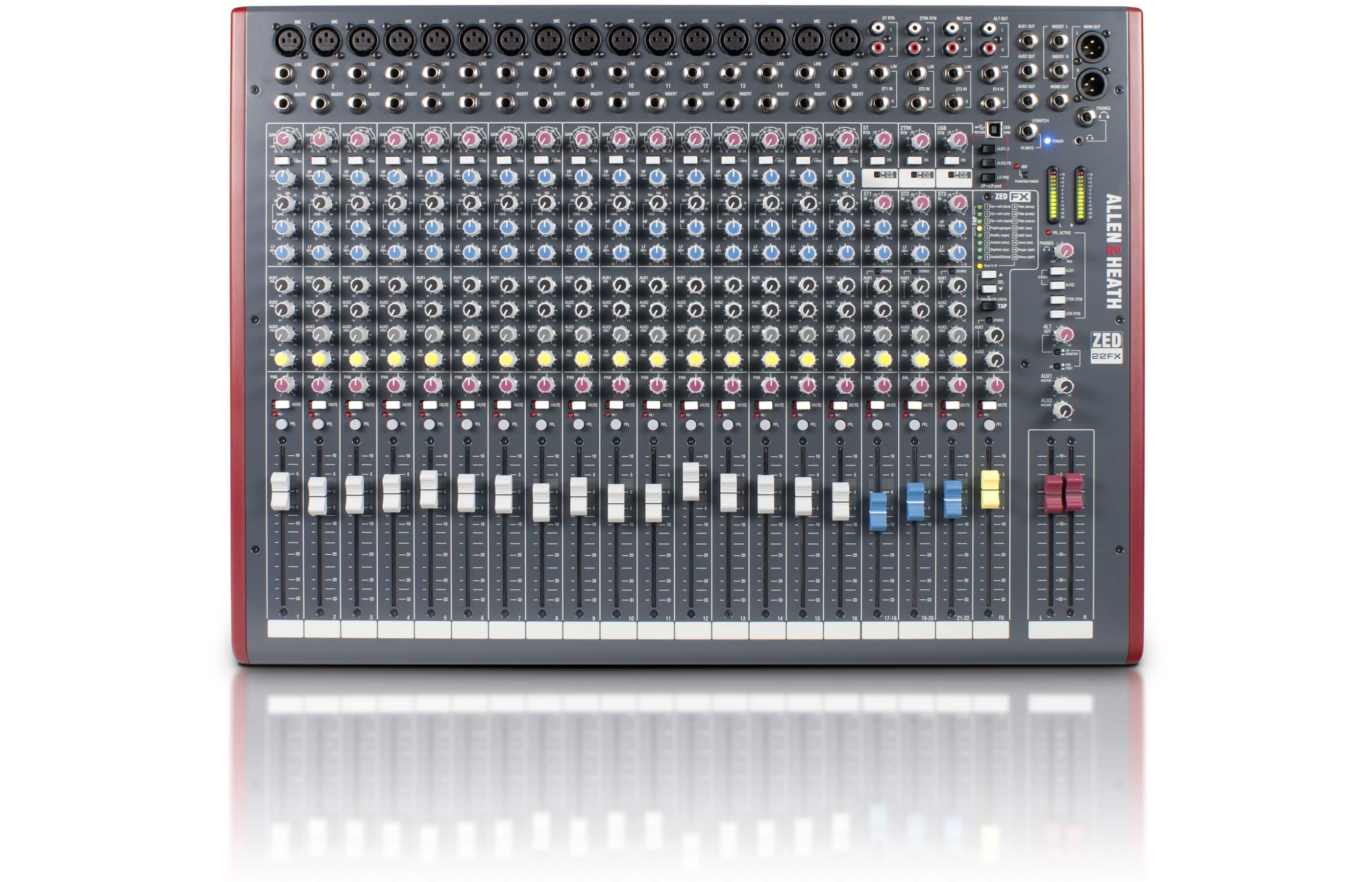 ALLEN&HEATH ZED-22FX Mezcladora Analógica de 16 Canales