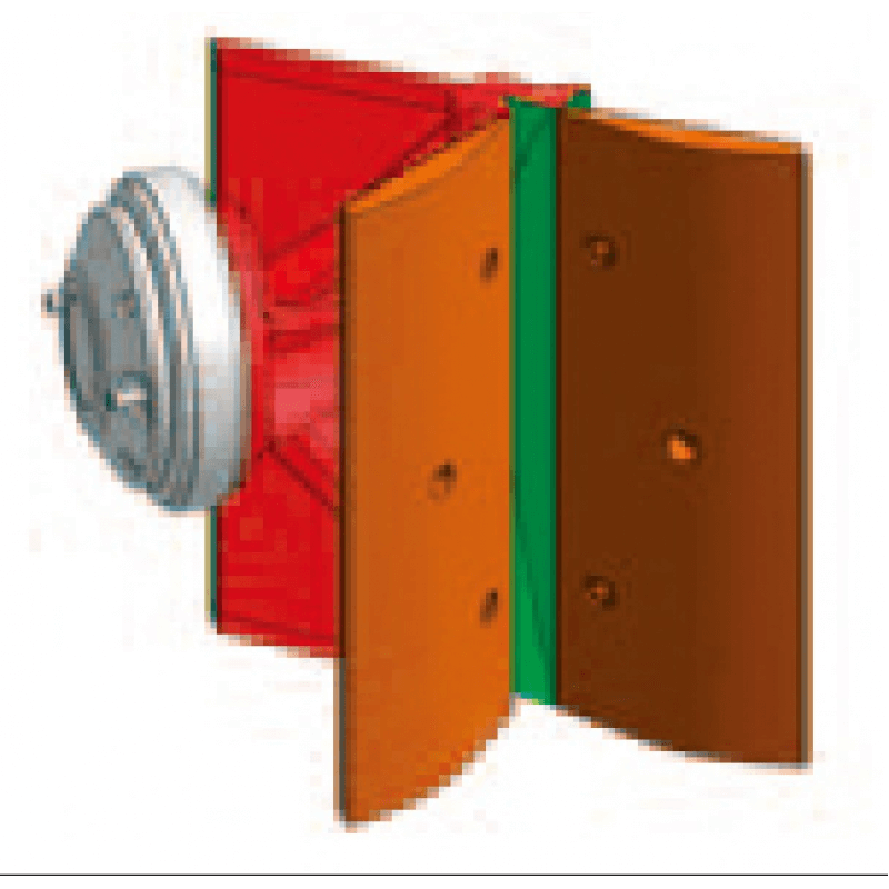 Aletas Para Modificar La Cobertura De Un M6 En El Plano Horizontal De 80º A 120º