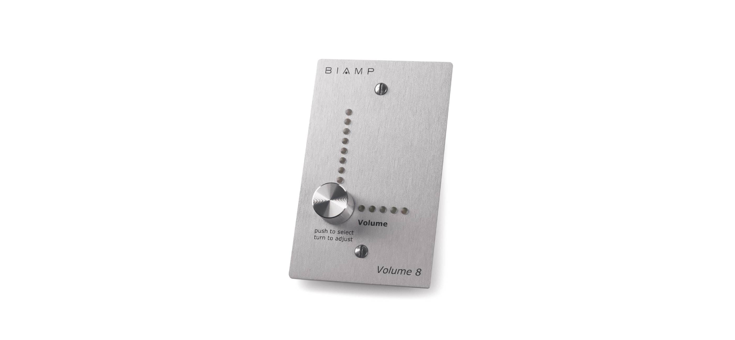 Biamp Volume 8 Control de volumen a pared sistema Nexia