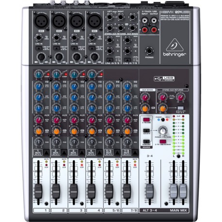 Behringer 1204USB Mezcladora De 12 Canales 2/2 Buses